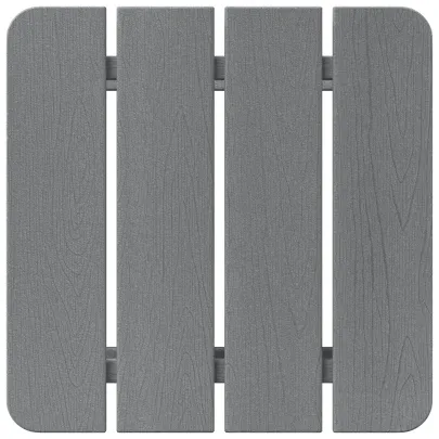 Masă Laterală Adirondack Gri HDPE | Livrare Gratuită