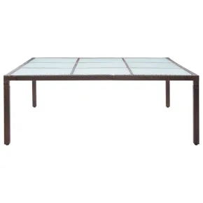 Masă Grădină Maro Poliratan 200x200 cm - Livrare Gratuită 2