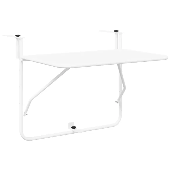 Masă Balcon Pliabilă Albă - Oțel Rezistent - Livrare Gratuită Masă Balcon Pliabilă Albă - Oțel Rezistent - Livrare Gratuită