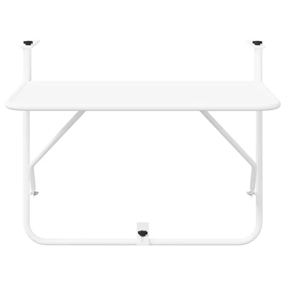Masă Balcon Pliabilă Albă - Oțel Rezistent - Livrare Gratuită Masă Balcon Pliabilă Albă - Oțel Rezistent - Livrare Gratuită
