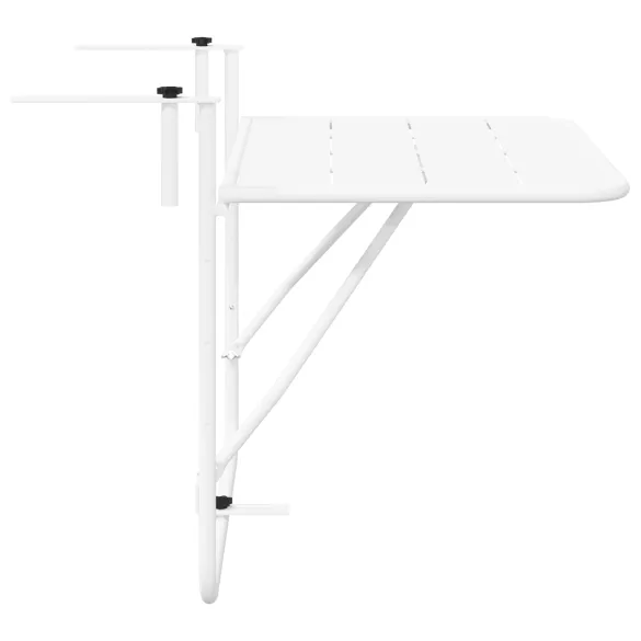 Masă Balcon Pliabilă Albă - Oțel Rezistent - Livrare Gratuită Masă Balcon Pliabilă Albă - Oțel Rezistent - Livrare Gratuită