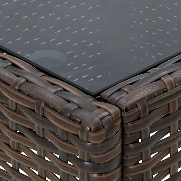 Masă Grădină Maro Poliratan - Livrare Gratuită