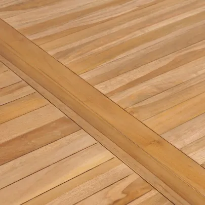 Masă Grădină Lemn Tec Masiv | 150x90 cm | Livrare Gratuită