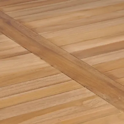 Masă Grădină Lemn Tec Masiv 80x80 cm | Livrare Gratuită