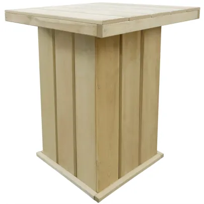 Masă de Bar Exterior din Pin Tratat - 75x75x110 cm