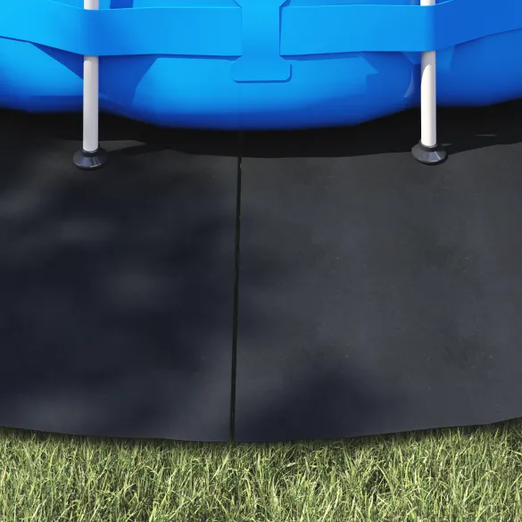 Capac Piscină Rotund Ø 500 cm Negru | Livrare Gratuită