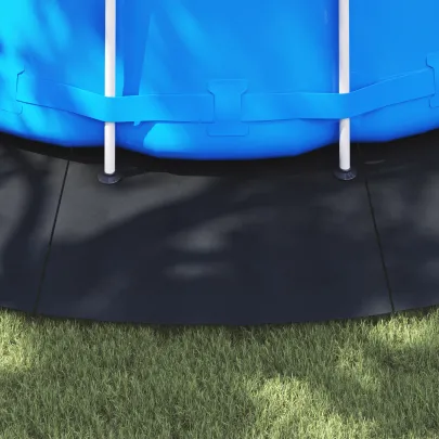 Capac Rotund Piscină Negru Plastic Ø 610 cm | Livrare Gratuită