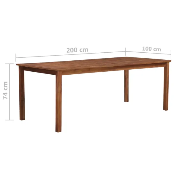 Masă Grădină Lemn Acacia | 200x100 cm | Livrare Gratuită Masă Grădină Lemn Acacia | 200x100 cm | Livrare Gratuită