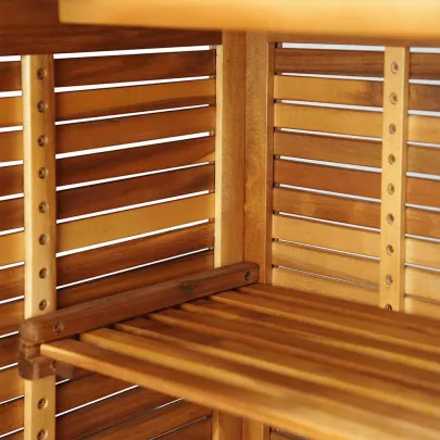 Masă de Bar Lemn Acacia - Interior/Exterior - Livrare Gratuită