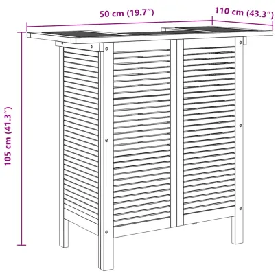 Masă de Bar Lemn Acacia - Interior/Exterior - Livrare Gratuită