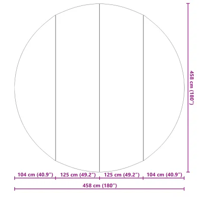 Căciulă Piscină Rotundă Negru Ø 458 cm | Livrare Gratuită