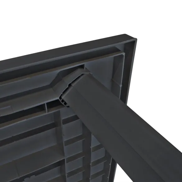 Masă Grădină Antracit Plastic - Livrare Gratuită