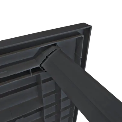 Masă Grădină Antracit Plastic - Livrare Gratuită