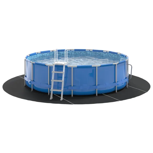 Copertă Piscină Rotundă Neagră Ø 500 cm | Livrare Gratuită Copertă Piscină Rotundă Neagră Ø 500 cm | Livrare Gratuită