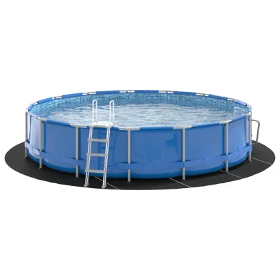 Husă Piscină Rotundă Negru Ø 550 cm | Livrare Gratuită
