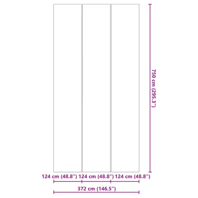 Capac Piscină PVC Negru 750x372 cm | Livrare Gratuită