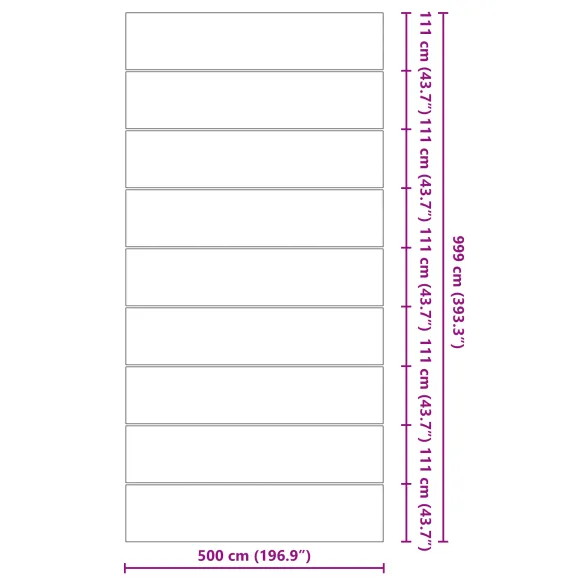 Cască Piscină Dreptunghiulară 999x500 cm Negru | Livrare Gratuită