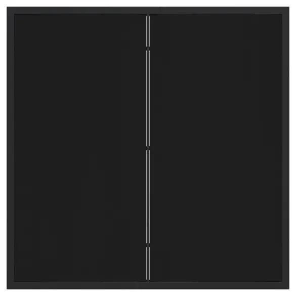 Masă Grădină Pătrată Negru 80x80 cm - Sticlă Securizată | Livrare Gratuită