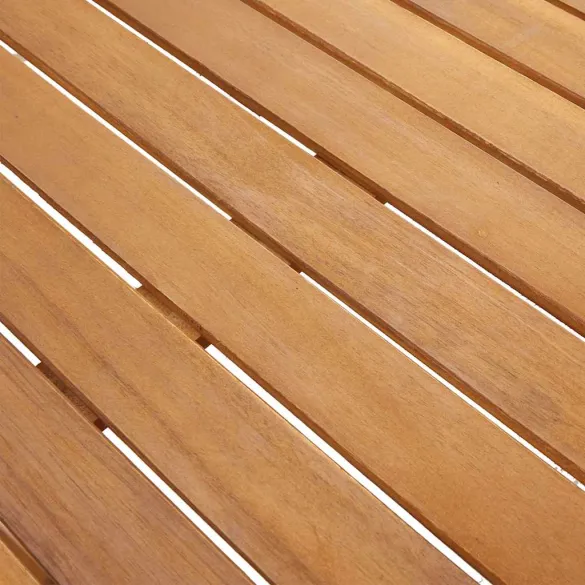 Masă Grădină Lemn Acacia Masiv - 140x80 cm | Livrare Gratuită