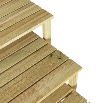 Set Mese Șezlong Lemn Acacia - 3 Piese Exterior