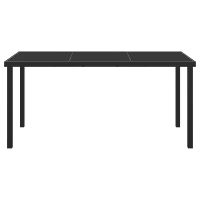 Masă Grădină Modernă 160x80 cm - Sticlă Securizată | Livrare Gratuită