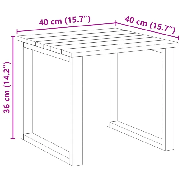 Set Mese Șezlong Lemn Acacia - 3 Piese Exterior