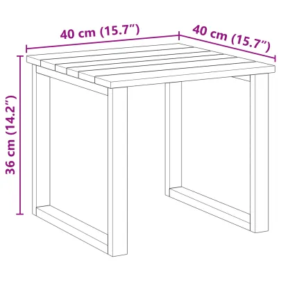 Set Mese Șezlong Lemn Acacia - 3 Piese Exterior