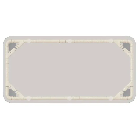 Masă Grădină Natural Rattan Poli - 80x40x45 cm | Livrare Gratuită