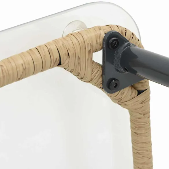 Masă Grădină Natural Rattan Poli - 80x40x45 cm | Livrare Gratuită