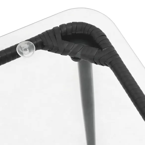 Masă Grădină Rattan Negru 80x40 cm - Livrare Gratuită