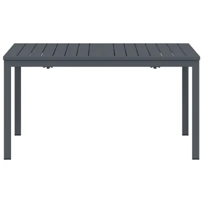 Masă Grădină Extensibilă Aluminiu Gri | Livrare Gratuită