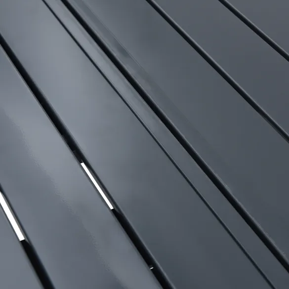 Masă Grădină Extensibilă Aluminiu Gri | Livrare Gratuită