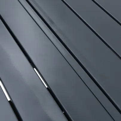 Masă Grădină Extensibilă Aluminiu Gri | Livrare Gratuită