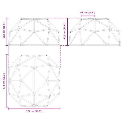 Dome de Cățărat Copii Exterior | 200 kg Capacitate | Livrare Gratuită