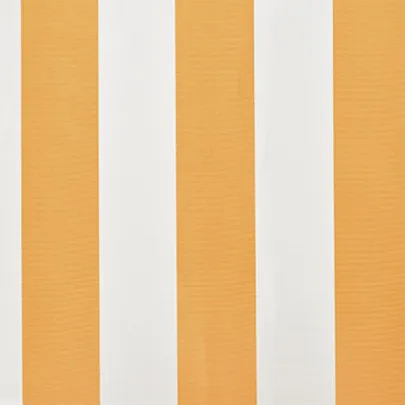 Pânză Copertină Galben-Alb 6x3m - Poliester Rezistent