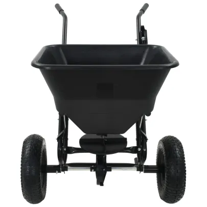 Utilaj Împrăștiat Sare 45L cu Roți Pneumatice | Livrare Gratuită