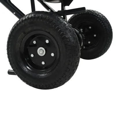 Utilaj Împrăștiat Sare 45L cu Roți Pneumatice | Livrare Gratuită