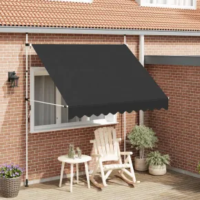 Copertină Retractabilă Manuală Antracit 250 cm - Livrare Gratuită