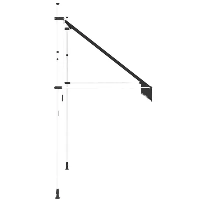 Copertină Retractabilă Manuală Antracit 250 cm - Livrare Gratuită