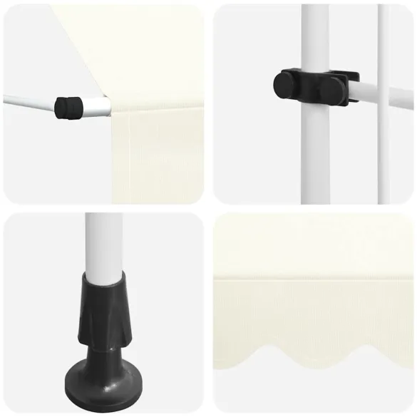 Copertină Retractabilă Manuală Crem 150 cm - Livrare Gratuită