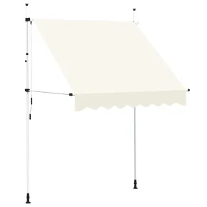 Copertină Manuală Retractabilă Crem 200cm - Livrare Gratuită 2