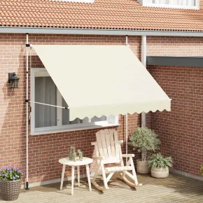 Copertină Retractabilă Manuală - 250 cm - Culoare Crem