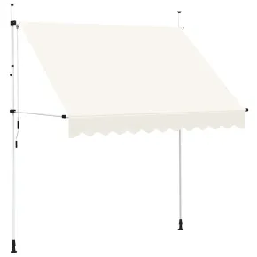 Copertină Retractabilă Manuală - 250 cm - Culoare Crem 2