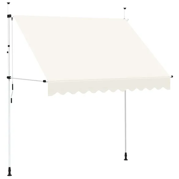 Copertină Retractabilă Manuală - 250 cm - Culoare Crem