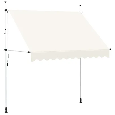 Copertină Retractabilă Manuală - 250 cm - Culoare Crem
