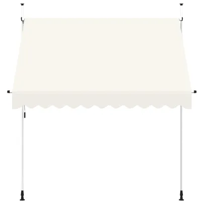 Copertină Retractabilă Manuală - 250 cm - Culoare Crem