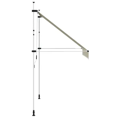 Copertină Retractabilă Manuală - 250 cm - Culoare Crem