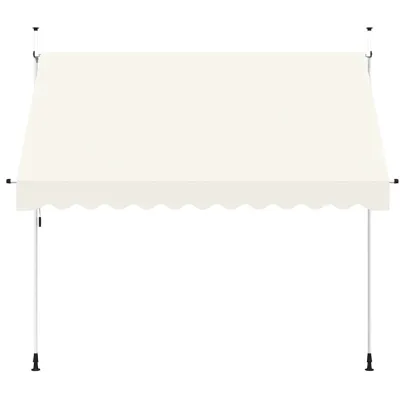 Copertină Manuală Retractabilă Crem 300 cm | Livrare Gratuită