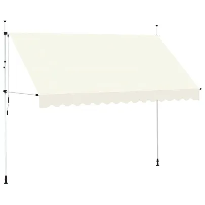 Copertină Retractabilă Manuală Crem 350 cm | Livrare Gratuită