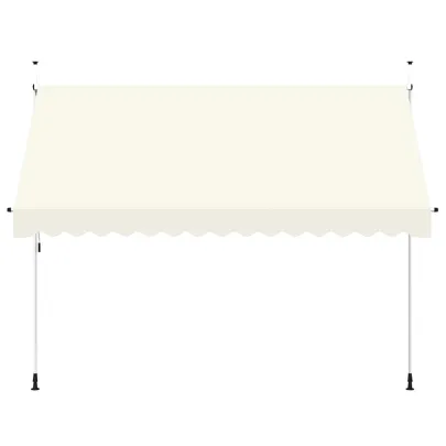 Copertină Retractabilă Manuală Crem 350 cm | Livrare Gratuită